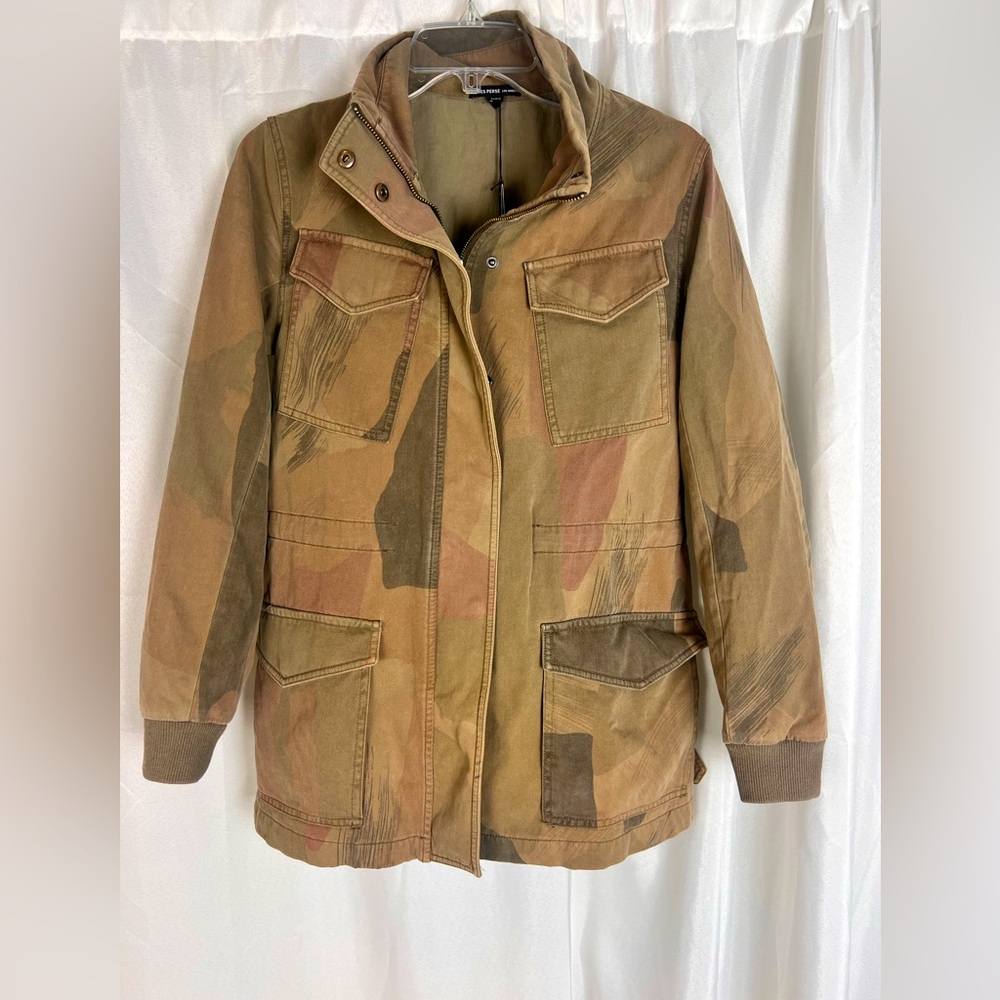 James Perse camouflage camo fatigue jacket women’s 0 New